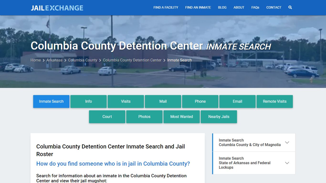 Columbia County Detention Center Inmate Search - Jail Exchange